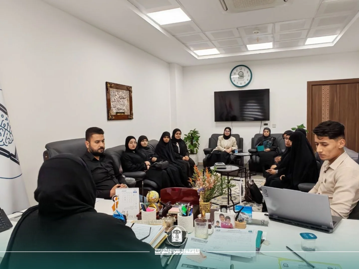 The Dean Discusses Management Mechanisms for the WomenAI Hub Platform in Partnership with the Computer Center and Female Students