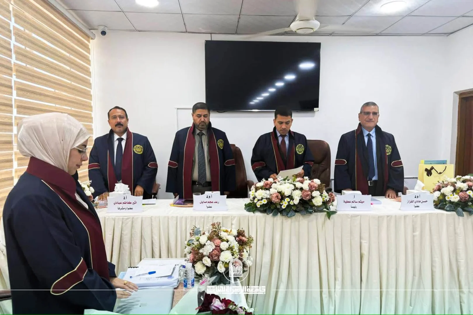 ZUW's Vice President for Administrative and Financial Affairs Participates in Master’s Thesis Defense at Al-Furat Al-Awsat Technical University