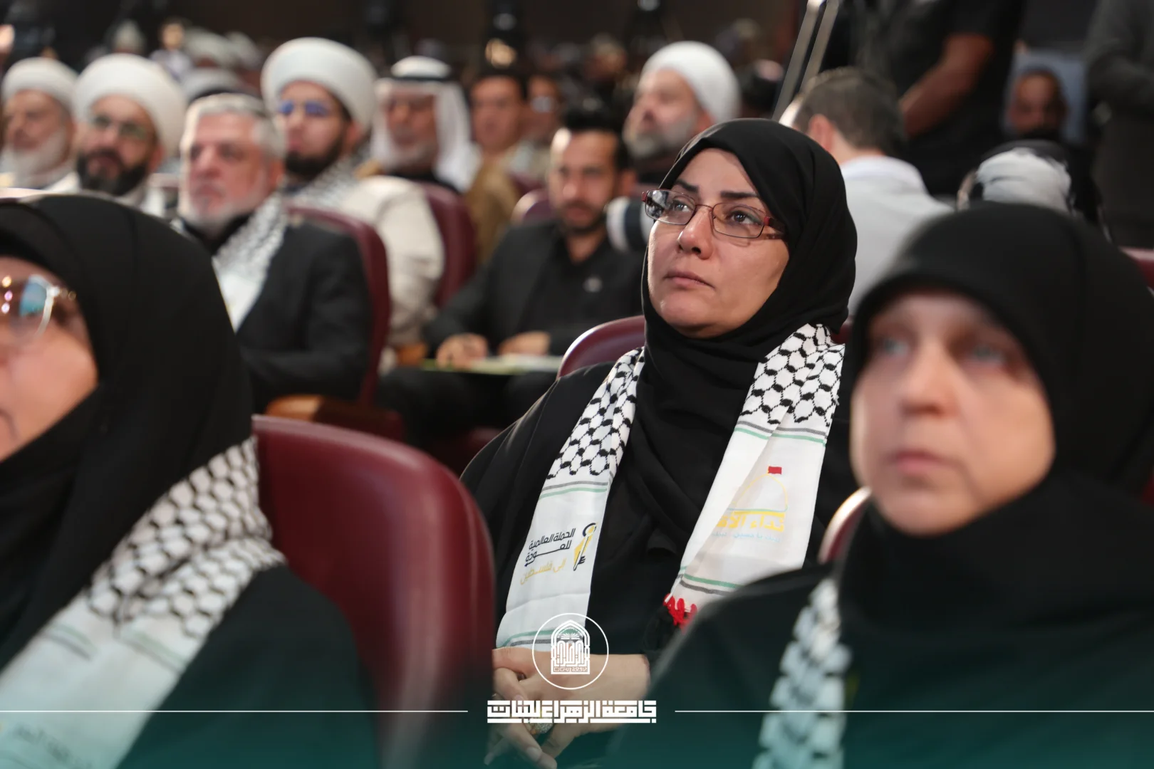 College of Engineering Participates in the Opening of the Fifth “Al-Aqsa Call International Conference” at Al-Zahraa University (PBUH)