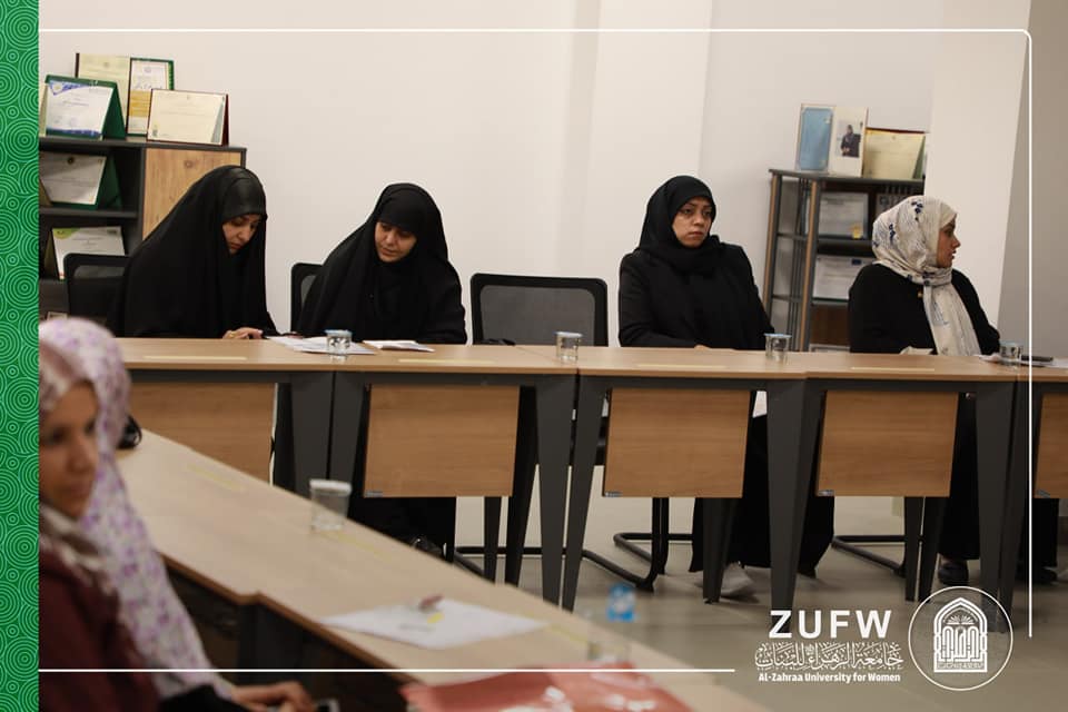 ️ The ministerial committee concerned with determining the absorptive capacity conducts an electronic interview with the staff of the faculties of Al-Zahra University (peace be upon her) for women.