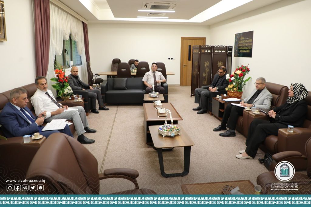 لجنة عالية المستوى من وزارة التعليم العالي والبحث العلمي في زيارة جامعة الزهراء(عليها السلام) لاستحداث مركز الزهراء للأبحاث الطبية والصيدلانية