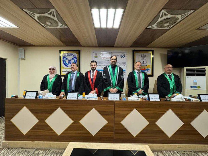 Faculty Dean at Al-Zahraa University for Women Chairs MSc Thesis Discussion Committee at the Central Technical University