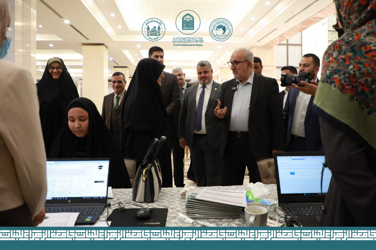 الأمين العام للعتبة الحسينية يتفقد المباني الجديدة ويتابع إجراءات التسجيل في جامعة الزهراء