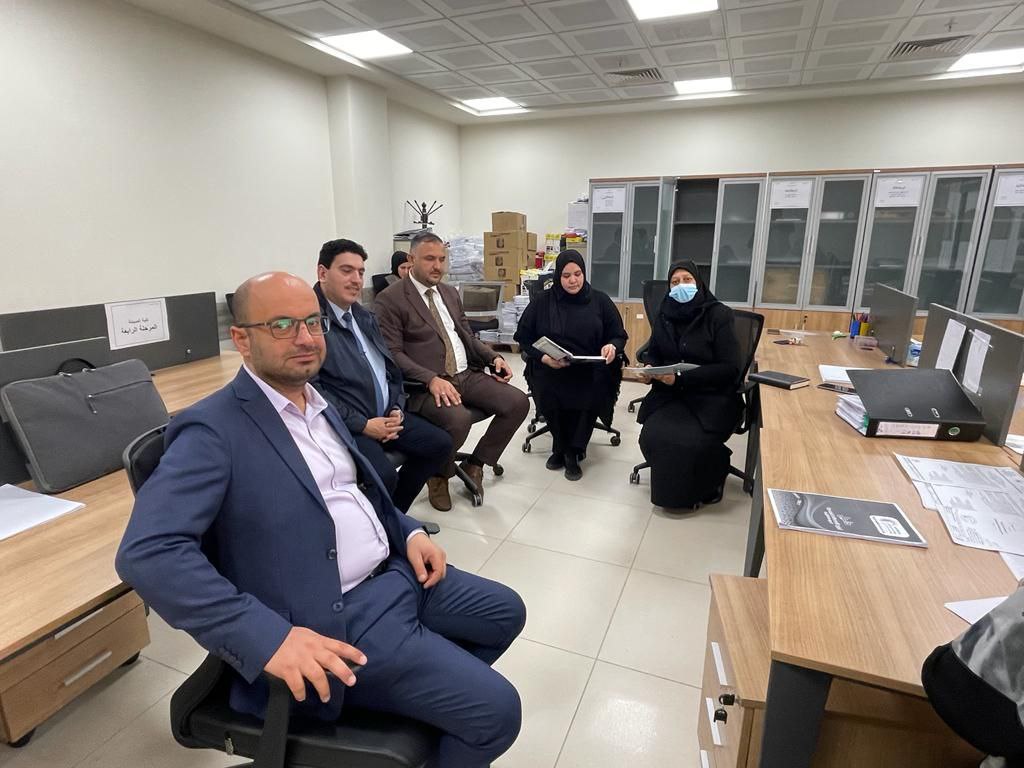 The Dean of the College of Pharmacy undertakes a follow up tour  in order to overview the progress of the exams