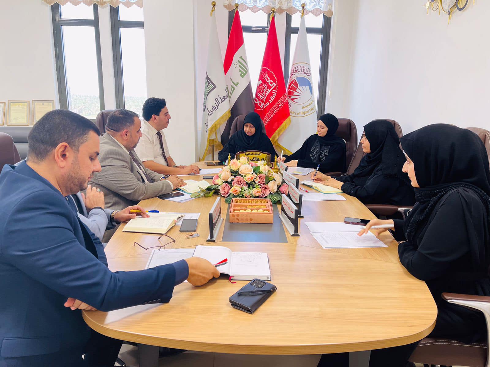 The Council of the Faculty of Pharmacy at Al-Zahraa University holds its first session for the new academic year 2024-2025